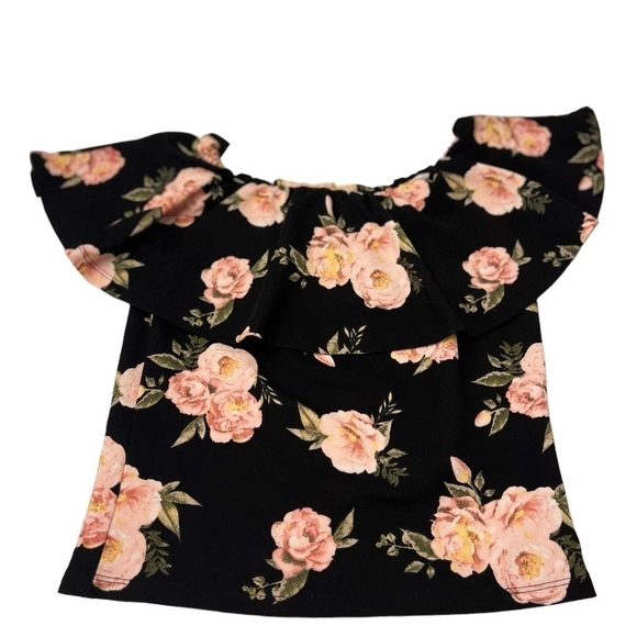 Almost A Famous - Crop Pink Rose Top - Large - juniors - Picture 2 of 6